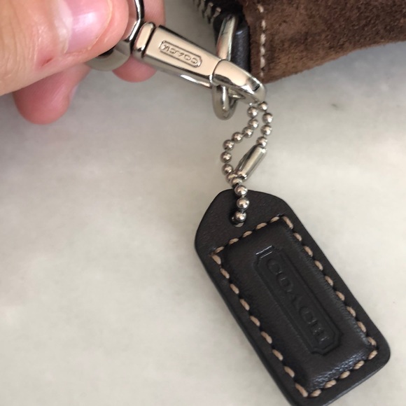 Coach Brown Suede Mini Bag - Picture 11 of 11